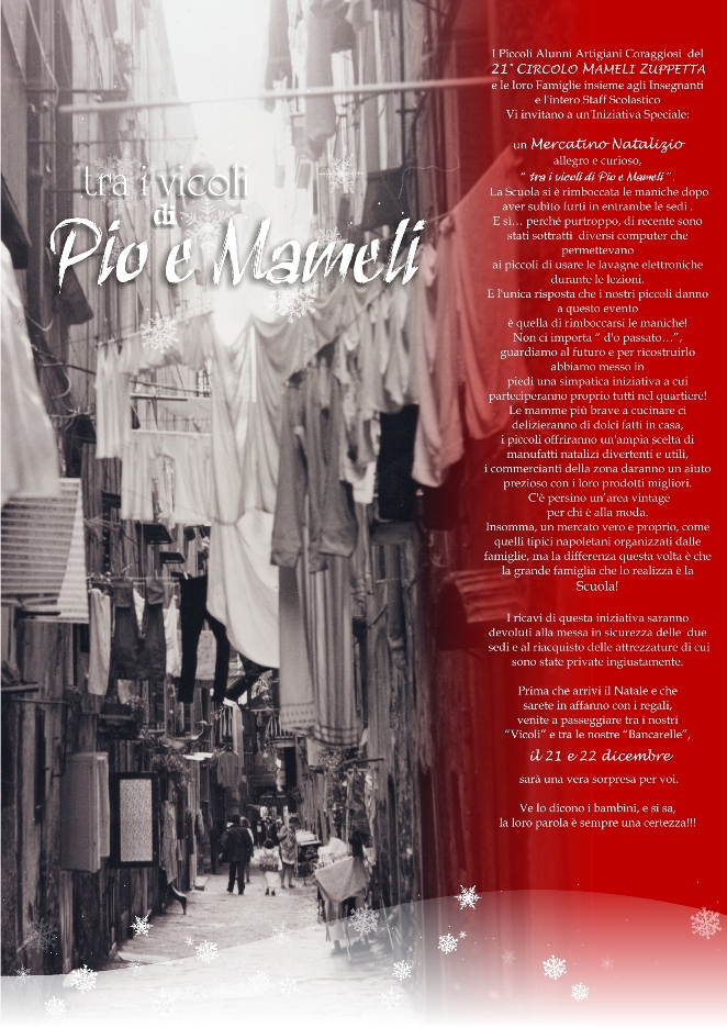 Natale tra i vicoli di .... Pio e Mameli - PROGRAMMA ED ORGANIZZAZIONE